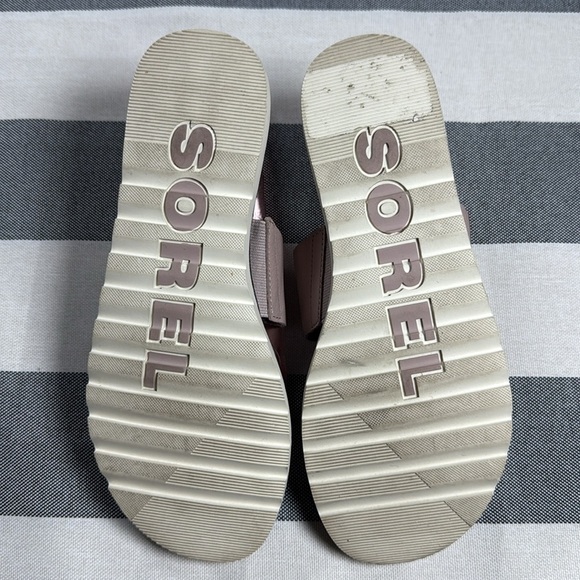 Sorel Womens Ella II Slide Sandals 7.5 Leather Snakeskin Print Summer Travel - Picture 4 of 10